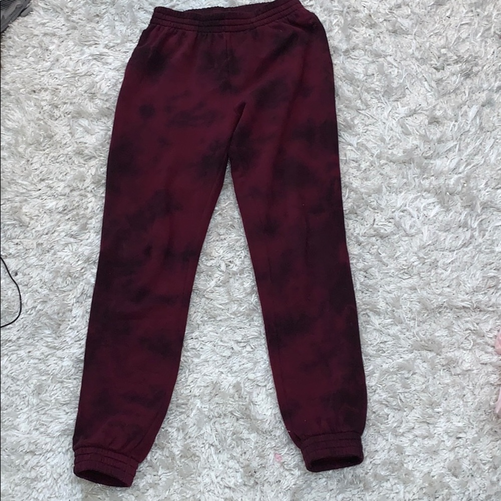 size XS PINK tie dye joggers